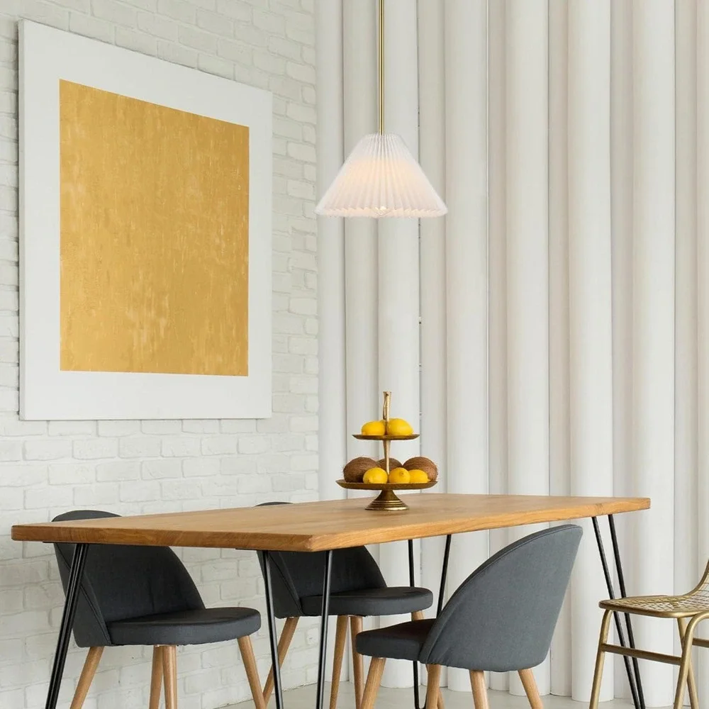 GLOBE Electric x‎ Novogratz 67000103 1-Light Pendant Light Fixture, Matte Bras